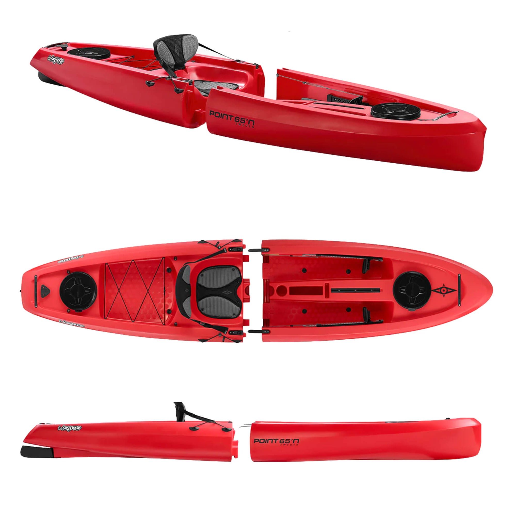 Kayak modular de pesca de 9.5 pies, Súper ligero, capacidad de  400 libras, Fácil de almacenar - Fácil de transportar, Beats Inflables