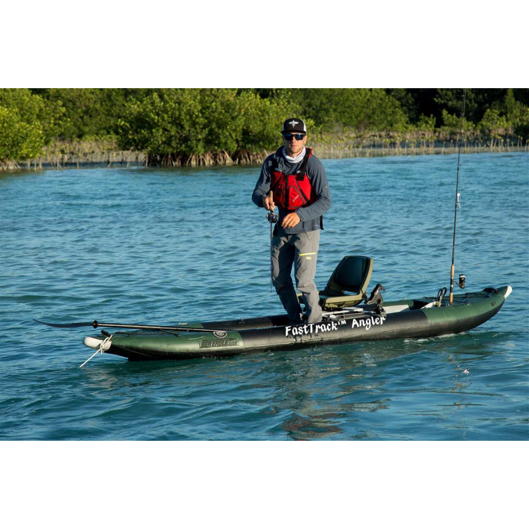 Buy Sea Eagle FastTrack Inflatable Kayak  Deluxe Solo Angler Package  Online - Kayak Creek