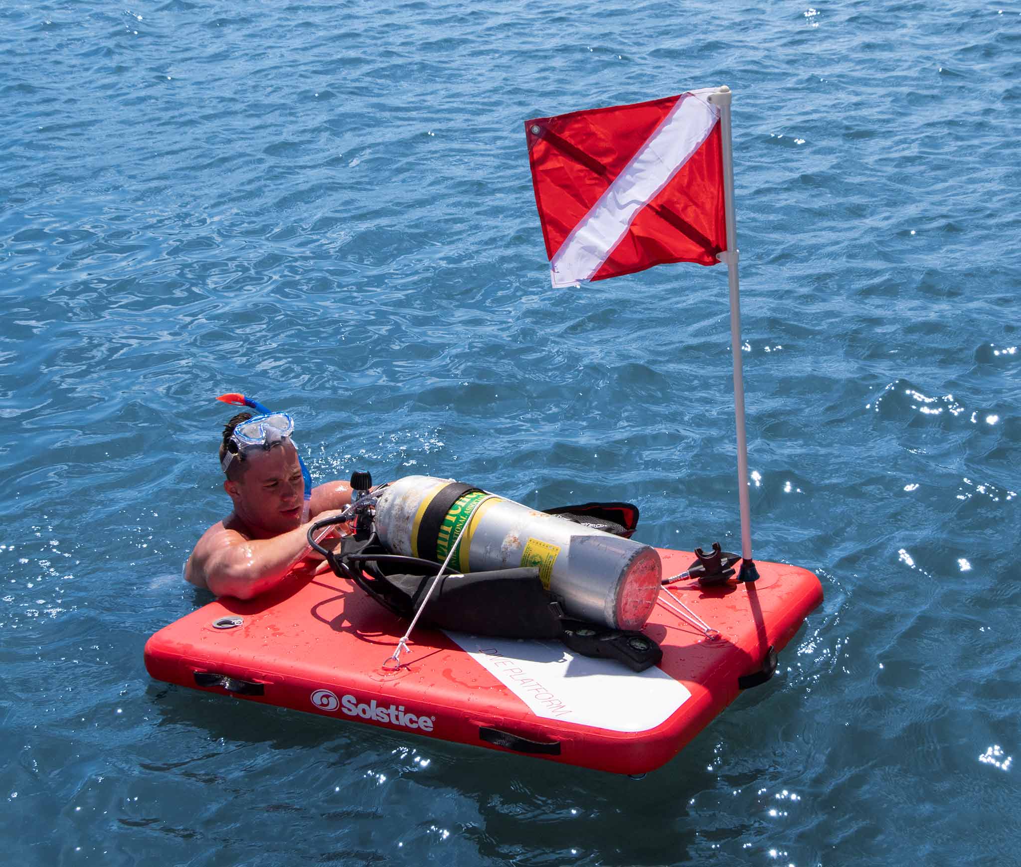 Buy Solstice 3' X 4' Inflatable Dive Platform Online - Kayak Creek