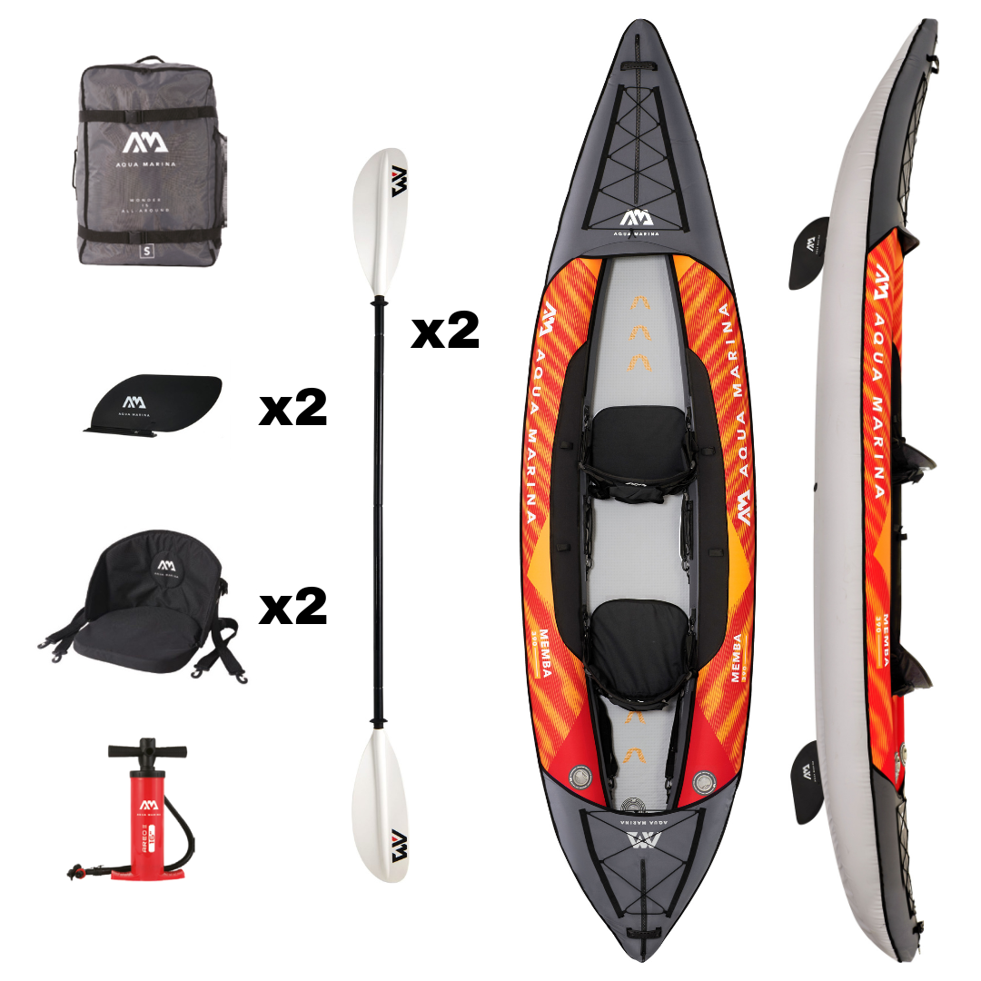 Aqua Marina 12'10 Memba Inflatable Kayak Package - Kayak Creek