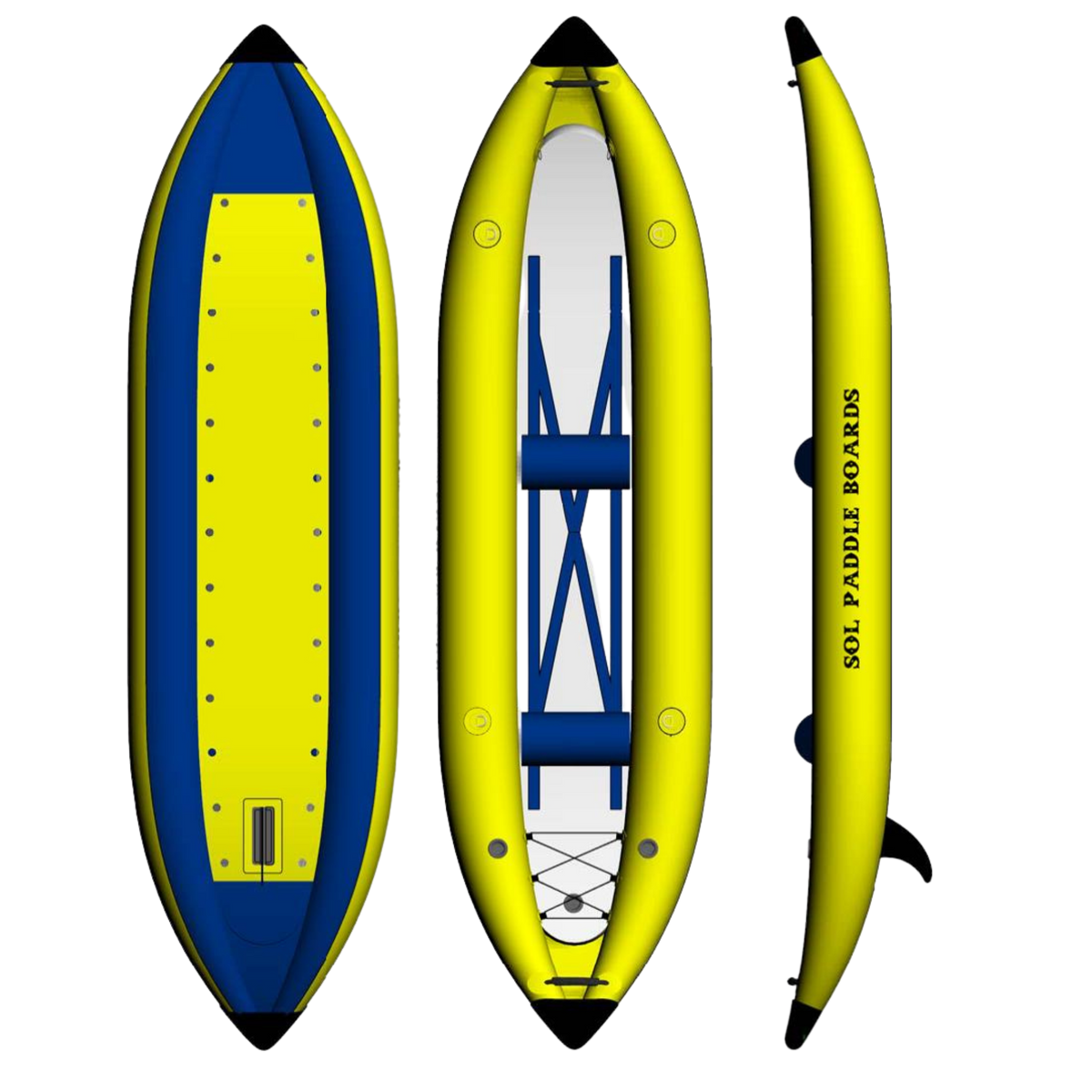 SOL GalaXy 12' SOLduo Double Inflatable Kayak - Kayak Creek