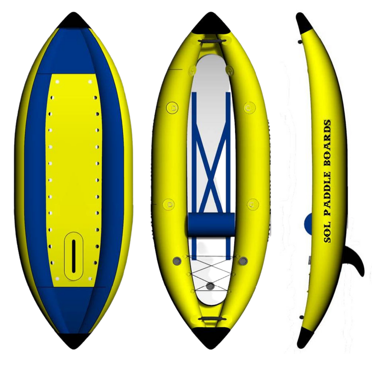SOL GalaXy 8'11 SOLuno Single Inflatable Kayak - Kayak Creek
