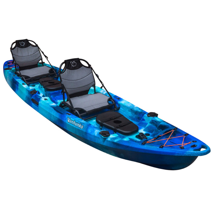 Vanhunks BlueFin 12' Tandem Fishing Kayak Oceana Blue